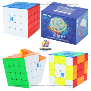 Cubo Rubik MoYu AoSu V7 Triple Track UV M 4x4