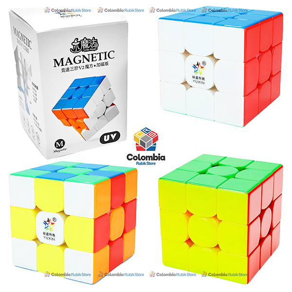 Cubo Rubik YuXin Little Magic 3x3 V2 Magnetic UV