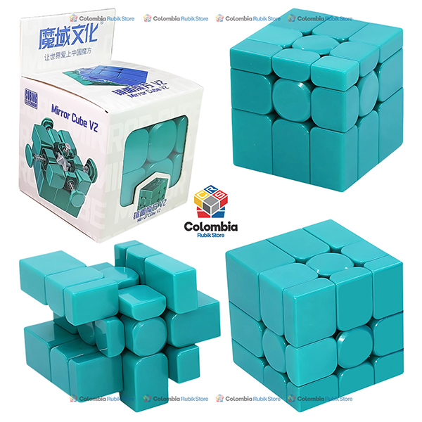 MoFang JiaoShi Mirror 3x3 V2 Verde Cubo Rubik MoFang JiaoShi Mirror 3x3 V2 Verde