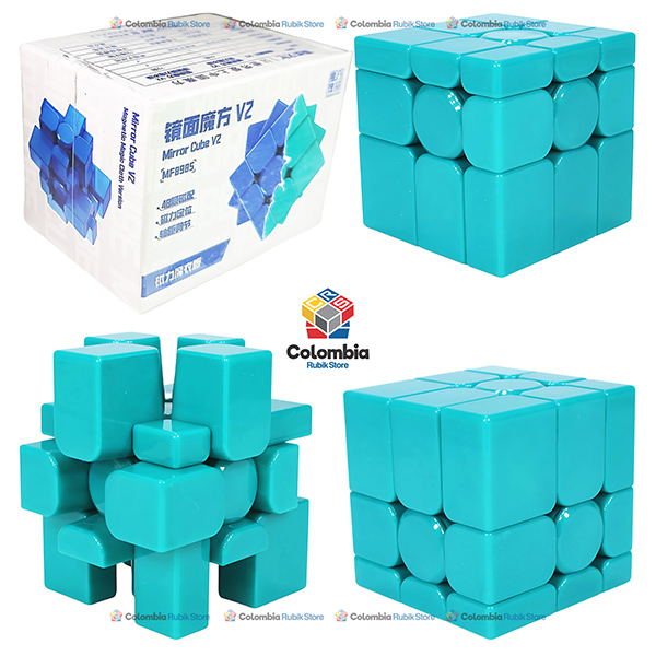 MoFang JiaoShi Mirror Magnetic 3x3 V2 UV Verde Cubo Rubik MoFang JiaoShi Mirror Magnetic 3x3 V2 UV Verde
