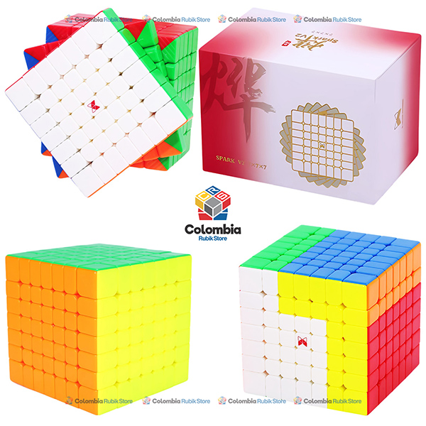 Cubo Rubik QiYi X-Man Spark V2 M 7x7 Ball Core