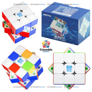 Cubo Rubik MoYu WeiLong V11 20-M Maglev Ball Core UV 3x3
