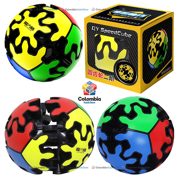 QiYi Gear Ball 2x2 Tiled Cubo Rubik QiYi Gear Ball 2x2 Tiled