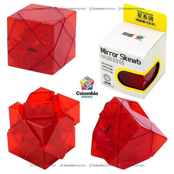 DianSheng Mirror Skewb Magnetic Rojo Cubo Rubik DianSheng Mirror Skewb Magnetic Rojo