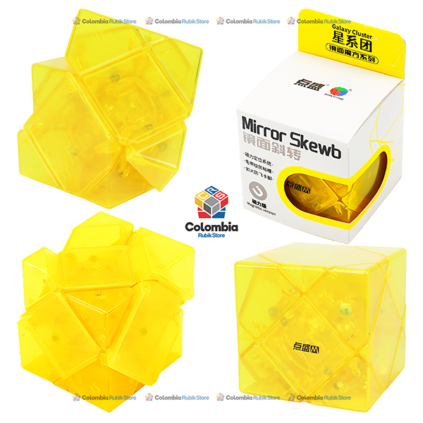 DianSheng Mirror Skewb Magnetic Amarillo Cubo Rubik DianSheng Mirror Skewb Magnetic Amarillo