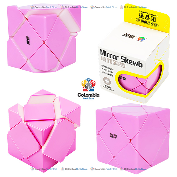 DianSheng Mirror Skewb Rosado Cubo Rubik DianSheng Mirror Skewb Rosado