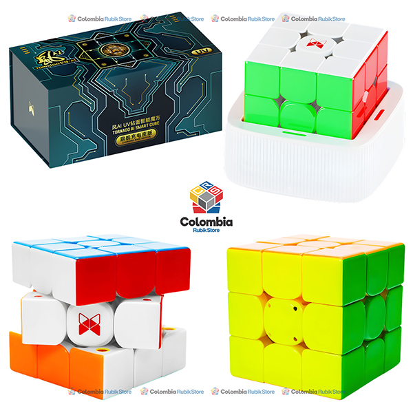 QiYi X-Man Tornado V4 AI 3x3 UV Base Edition Cubo Rubik QiYi X-Man Tornado V4 AI 3x3 UV Base Edition