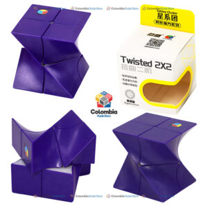 DianSheng Twisted 2x2 Purpura Cubo Rubik DianSheng Twisted 2x2 Purpura