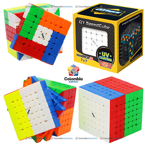 QiYi Warrior 7x7 Magnetic UV QiYi Warrior 7x7 Magnetic UV con acabado brillante y sistema magnético interno