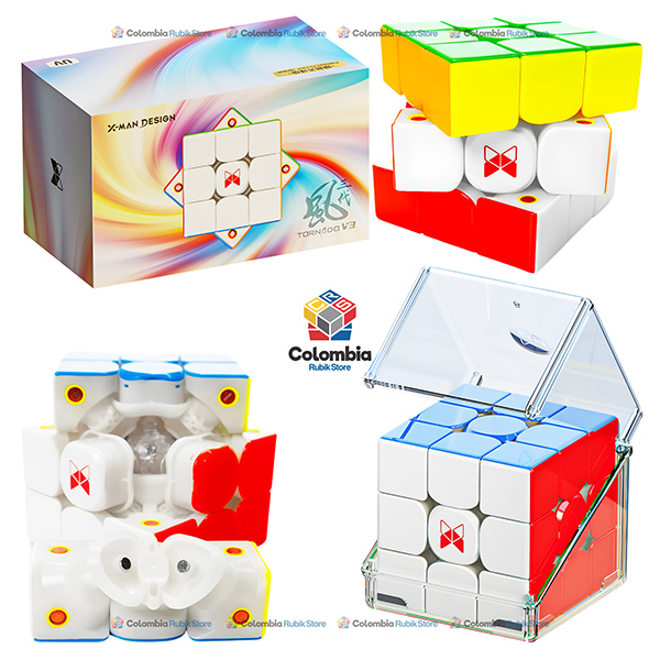 QiYi XMD Tornado V3 Premium 3x3 Flagship UV con acabado brillante y sistema magnético avanzado