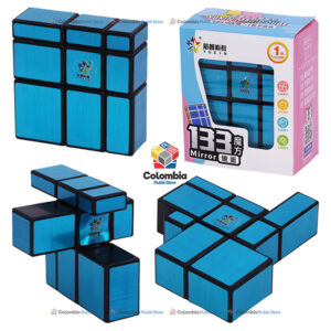 YuXin 1x3x3 Mirror Cube Azul YuXin 1x3x3 Mirror Cube azul metalizado con piezas irregulares reflectantes
