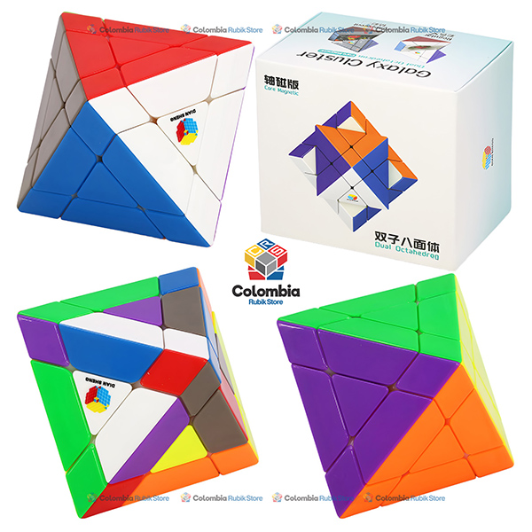 DianSheng Dual Octahedron Ball Core DianSheng Dual Octahedron Ball Core stickerless magnético con núcleo de bola y diseño sin pegatinas