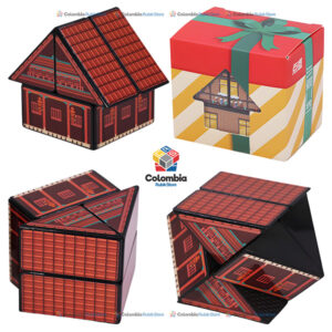 DianSheng House Cube 2x2 Roja DianSheng House Cube 2x2 rojo edición Año Nuevo Lunar con diseño de casa tradicional