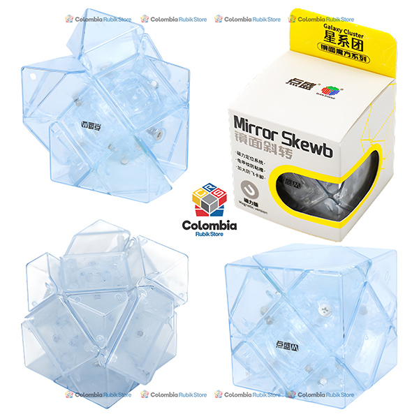 DianSheng Mirror Skewb Magnetic Transparente