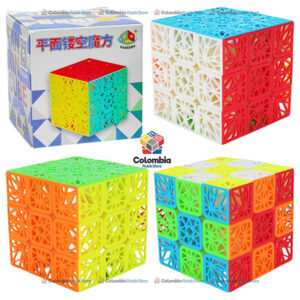 FanXin Hollow 3x3 FanXin Hollow 3x3 cubo hueco con estructura reticular no magnético vista transparente