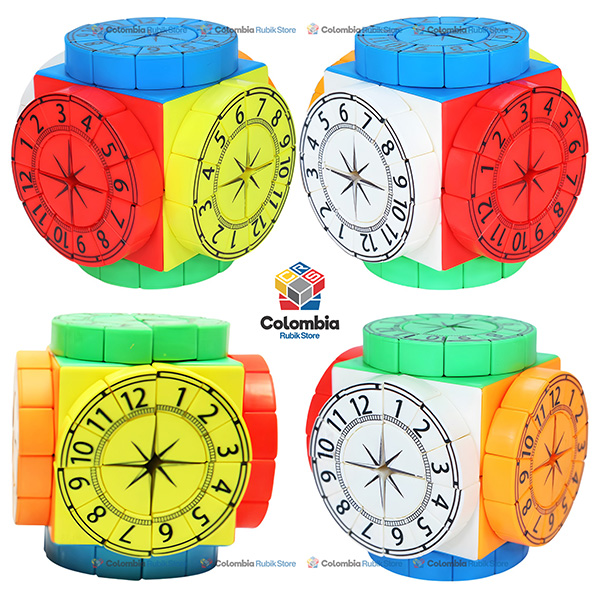 Time Machine Arabic Numbers 2x2 Stickerless Time Machine Arabic Numbers 2x2 con ruedas giratorias y números arábigos impresos