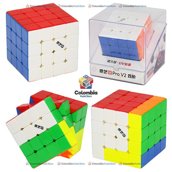 QiYi M Pro 4x4 V2 Ball Core UV QiYi M Pro 4x4 V2 Ball Core UV con sistema magnético y acabado brillante