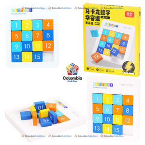 QiYi 15 Klotski Puzzle 4x4 Standard Magnetic QiYi 15 Klotski Puzzle 4x4 Standard Magnetic con estructura robusta y colores pastel