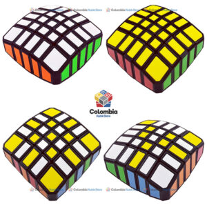 ZePuzzles 1x5x5 Floppy Cube negro con diseño deformable y giro único