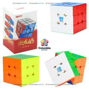 MoYu AoLong V5 3x3 Magnetic UV MoYu AoLong V5 3x3 Magnetic UV cubo de velocidad con núcleo de fibra de carbono, sistema magnético de doble repulsión y acabado UV.