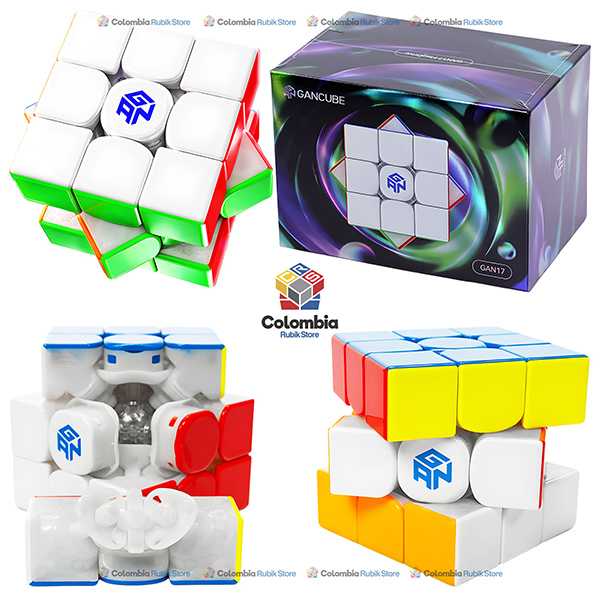 GAN17 MagDrive 3x3 MagLev Ball-Core UV, cubo de Rubik magnético de velocidad con 196 imanes