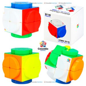 DianSheng Galaxy 2x2 Magic Wheel 4EQ Magnetic con seis ruedas giratorias y sistema de 144 imanes