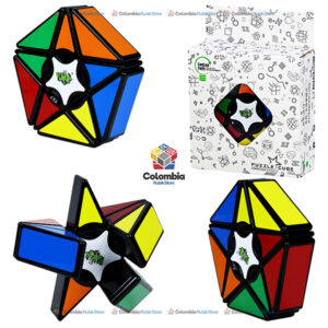 LanLan Pentragram Cube LanLan Pentagram Cube con diseño de estrella de cinco puntas, cuerpo negro brillante y paneles de colores