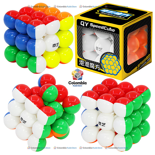 QiYi Bubble 3x3 Stickerless: un cubo de burbujas con diseño original y mecánica clásica 3x3.